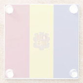 Andorra Glazen Onderzetter (Achterkant)