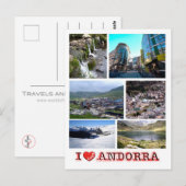 Andorra - I Love - Briefkaart (Voorkant / Achterkant)