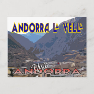 Andorra La Vella, bezoek Andorra Briefkaart
