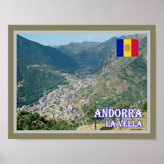 Andorra - La Vella - Poster (Voorkant)