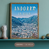 Andorra-la-Vieille, natuurstad Poster