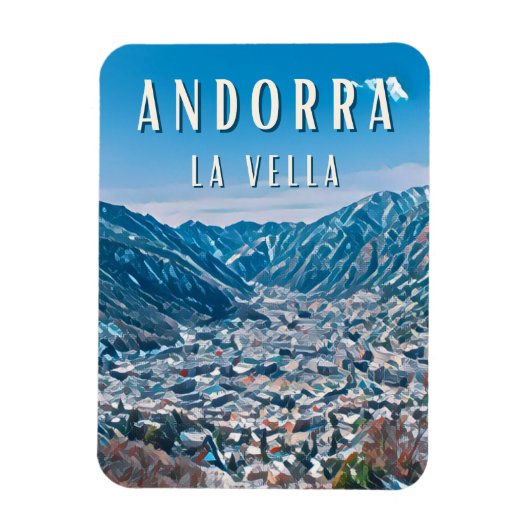 Andorra la Vieille, stad van de natuur Magneet (Verticaal)