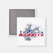 Andorra Magneet (Voorkant / Achterkant)