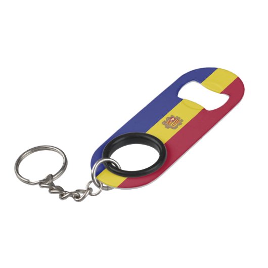 Andorra Mini Flessenopener (Voorkant Gekanteld)