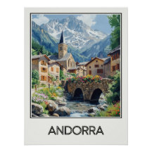 Andorra, pittoresk dorp