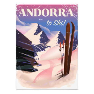 Andorra  Ski poster