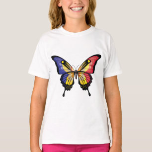 Andorra Swallowtail Vlinder Vlag Sticker T-shirt