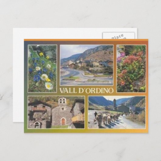 Andorra, Vall d'Ordino Briefkaart (Voorkant / Achterkant)