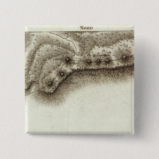 Andorra Vierkante Button 5,1 Cm (Voorkant)