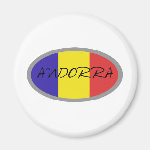 Andorra vlag ontwerp! magneet