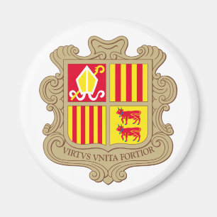 Andorra Wapenmunt Magnet Magneet