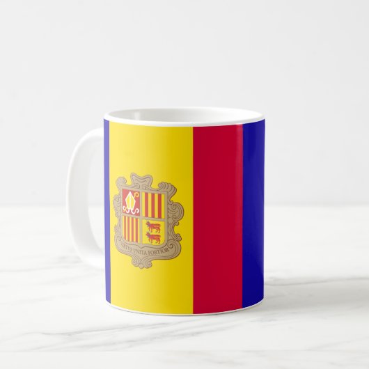 Andorre Drapeau café Mug (Devant gauche)
