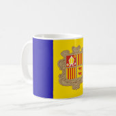 Andorre Pays Drapeau Mug Café, Mug Pour Hommes Et (Devant gauche)