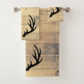 Andouillers de cerfs communs et planches noirs (En situation)