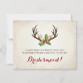 Andouillers drôles de cerfs communs de ~ de carte (Devant)