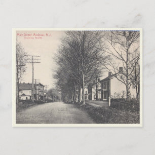 Andover NJ, Main Street,  stijl Briefkaart