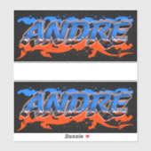 Andre Vorname Name Graffiti Aufkleber Sticker (Vel)