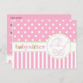 Andrea Babysitter Briefkaart (Voorkant / Achterkant)