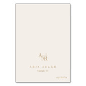 ANDREA Boho Gold Cream Vintage Wedding Place Carte (Par défaut)