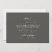 Andrea Brown Elegant Wedding Save The Date (Voorkant)