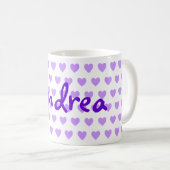 Andrea in Paars Koffiemok (Voorkant rechts)