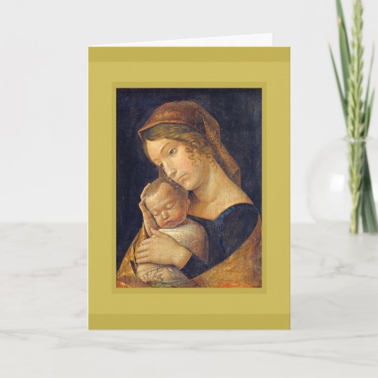 ANDREA MANTEGNA MADONNA ET CARTE DE VACANCES POUR (Devant)