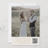 ANDREA Modern Gold Cream Minimal Simple Wedding Save The Date (Achterkant)