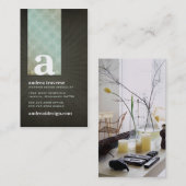 Andrea Monogram Cartes de visite (Devant / Derrière)