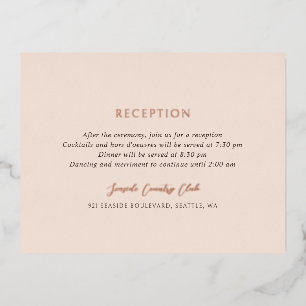 Andrea Tan Elegant Wedding Folie Enclosure Kaart