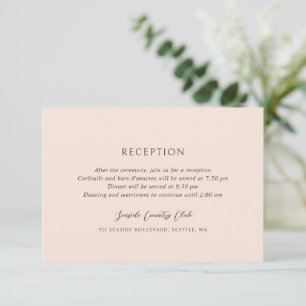 Andrea Tan Elegant Wedding Informatiekaartje