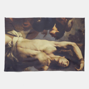 Andrea Vaccaro: St. Sebastiaan Barok Schilderkunst Theedoek