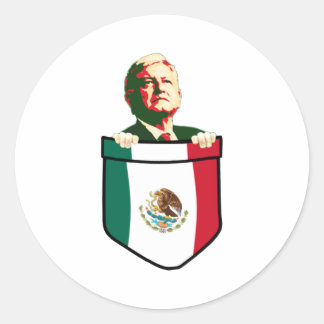 Andreas Manuel Lopez Obrador Ronde Sticker