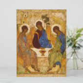Andrei Rublev Heilige Trinity Icon Orthodoxe relig Kaart (Staand voorkant)
