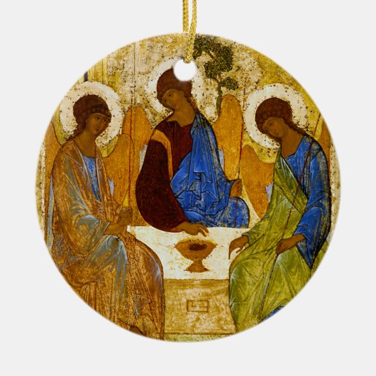 Andrei Rublev , “ Holy Trinity ” Keramisch Ornament (Voorkant)