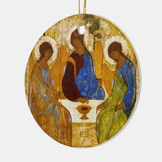 Andrei Rublev , “ Holy Trinity ” Keramisch Ornament (Links)