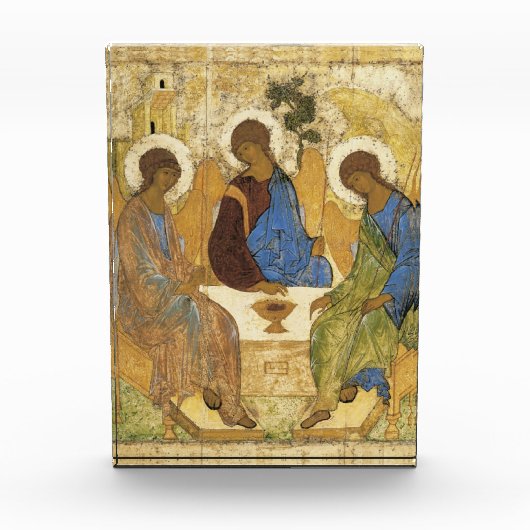 Andrei Rublev Iconic Trinity Angels Abraham Bijbel Fotoblokken (Voorkant)