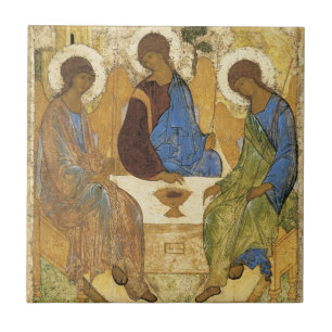 Andrei Rublev Iconic Trinity Angels Abraham Bijbel Tegeltje