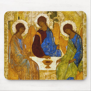 Andrei Rublev, icoon van de マ van Trinity ス ッ ド Muismat