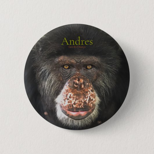 Andres, sla de Chimps op Ronde Button 5,7 Cm (Voorkant)