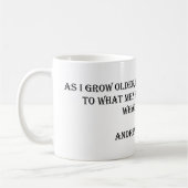 Andrew Carnegie Cote Mug (Gauche)