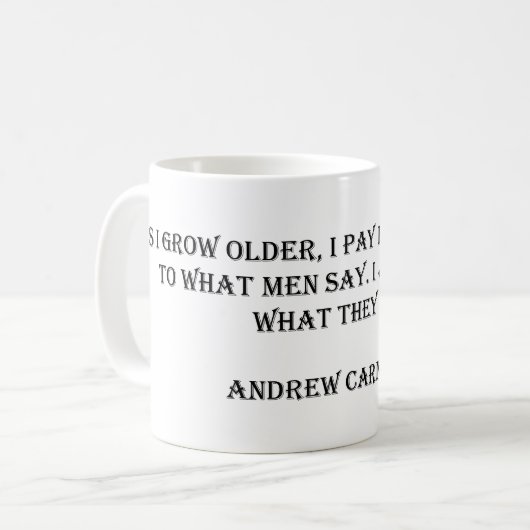 Andrew Carnegie Cote Mug (Devant gauche)