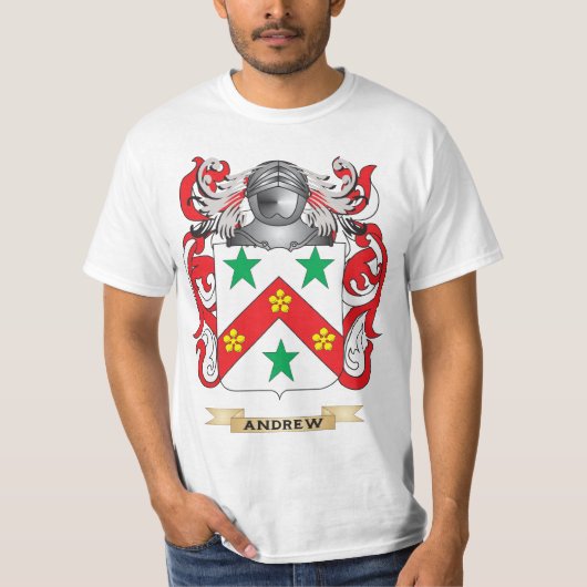 Andrew Coat of Arms (Family Crest) T-shirt (Voorkant)
