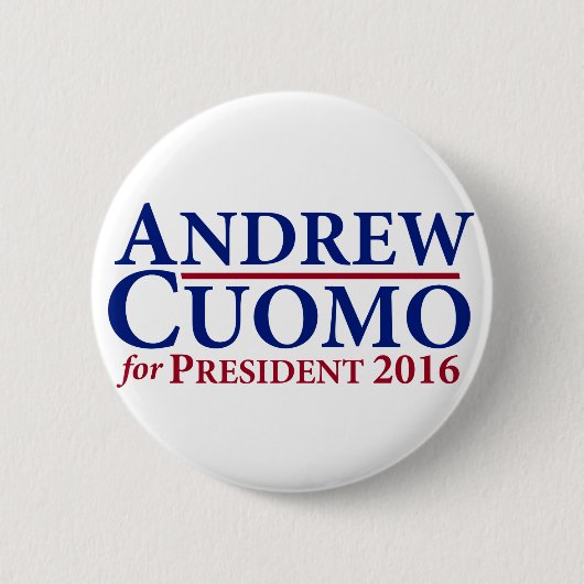 Andrew Cuomo voor de Button President 2016 (Voorkant)