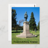 Andrew Humphreys-standbeeld in Fredericksburg Briefkaart (Voorkant / Achterkant)