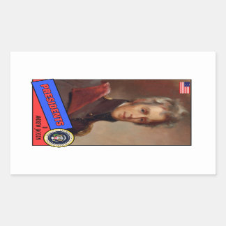 Andrew Jackson Baseball Card Rechthoekige Sticker