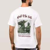 Andrew Jackson beëindigt de Fed T-shirt (Achterkant)