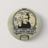 Andrew Jackson Central Bank Button (Voorkant)
