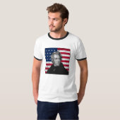 Andrew Jackson en de Amerikaanse vlag T-shirt (Voorkant volledig)
