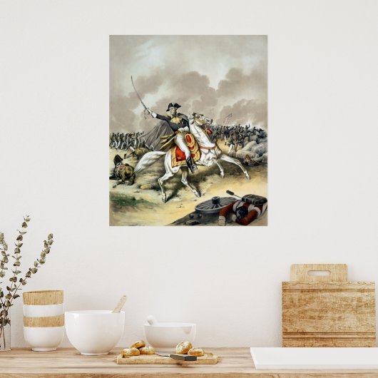 Andrew Jackson in de strijd om New Orleans Poster (Keuken)