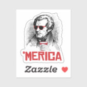 Andrew Jackson 'Merican Party Sticker (Vel)